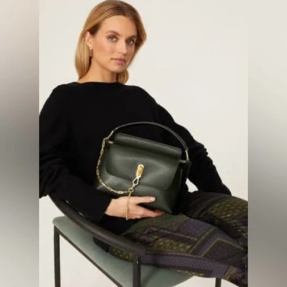 ZAC POSEN Bea Top Handle Leather Crossbody Bag - Picture 2 of 15